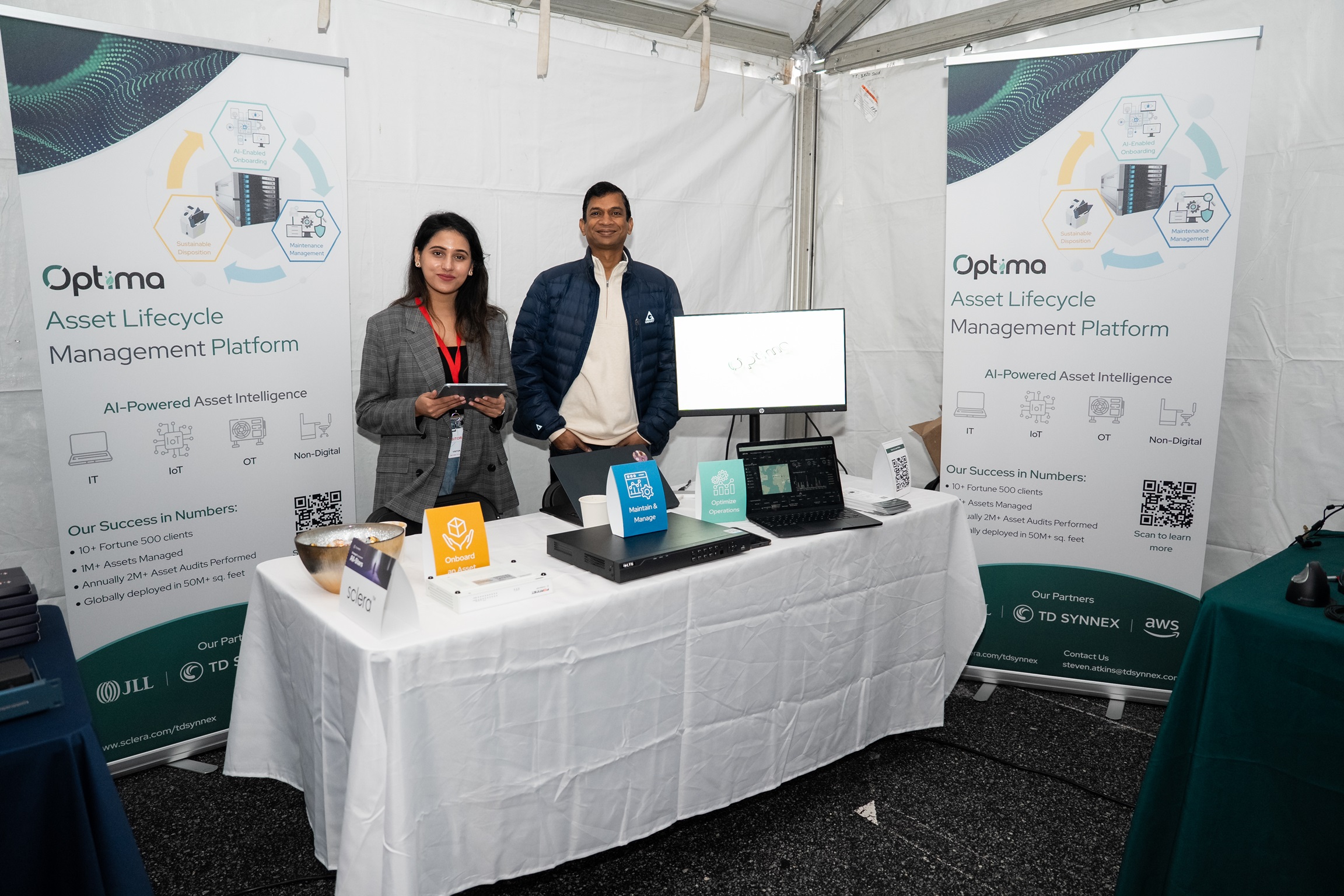 Optima booth at TD SYNNEX partner event